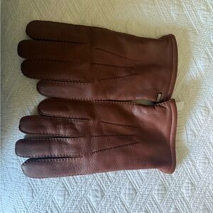 Men's Brown Leather Gloves